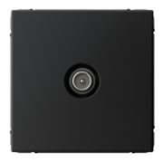 Розетка СУ 1-м ARTGALLERY (мех.) ТВ оконечная карбон GAL001091
