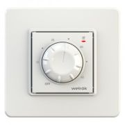 Терморегулятор СУ Welrok для теплого пола rtp 16А 3000W датчик с пров. 3м (10-40°С) белый