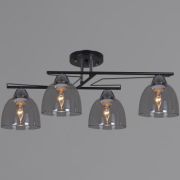 Светильник-люстра Reluce Е27 40W*4 черный 06098-0.3-04 BK+CR