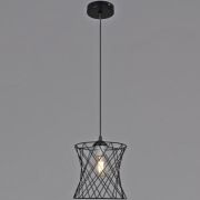 Люстра подвес Reluce 40W Е27 металл черный 70115-3.4-01 BK