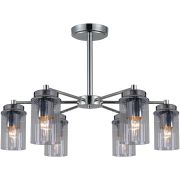 Светильник-люстра Reluce Е14 40W*6 хром/стекло 74663-0.3-06