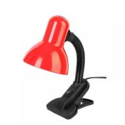 Светильник настольный General 60W E27 прищепка красный