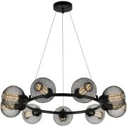 Светильник-люстра Reluce Е27 40W*9 металл черный 07321-0.9-09