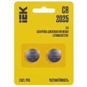 Батарейка литиевая CR2025 (2шт/блистер) ИЭК