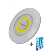 Фонарь Космос KOC308B 3xR03(ААА) в компл. св/д 3W COB,150lm, 20м2,ABS,IP42,серый пушлайт