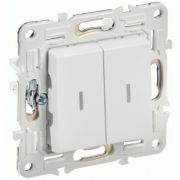 Выключатель СУ 2-кл. с инд 10А SK-V09W арк. белый SKANDY ИЭК