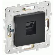 Розетка СУ 1-м SKANDY (мех.) RJ45 кат.5E SK-K01Bl черный ИЭК