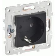 Розетка СУ 1-м SKANDY (мех.) с/з 16А SK-R05Bl черный ИЭК