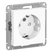 Розетка СУ 1-м Атлас (мех.) с/з быстрозажим. клем 16А белый (143S)