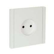 Розетка СУ 1-м 10А б/з б/ш в/к FP218 белый FORTE&PIANO ИЭК