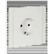 Розетка СУ 1-м с з/к без з/ш б/к 16А FP214 белый FORTE&PIANO ИЭК