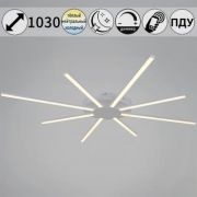 Светильник-люстра LED Reluce 112W 1030х50 диммер, ПДУ+диммер+упр с тел 06543-0.3-4+4 WH