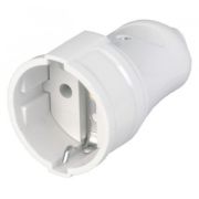 Штепсель Smartbuy с/з 16А белый SBE-16-S01-wz