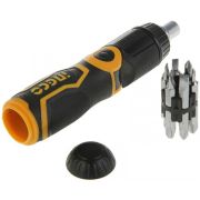 Отвертка с с трещеткой и битами 13 в 1 INGCO AKISD1208