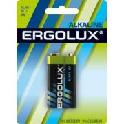 Батарейка щелочная Ergolux 6LR61 Alkaline BL1