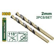 Сверло по металлу 2мм HSS JADEVER JDTD1K02 (уп.2шт)