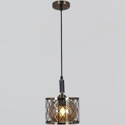 Люстра подвес Reluce 40W Е27 металл/стекло бронза 04004-0.9-01 AB