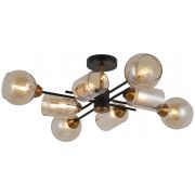 Светильник-люстра ILLUMICO Е27 60W*8 металл/стекло IL8243-8COU-79 BK GD