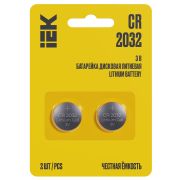 Батарейка литиевая CR2032 (2шт/блистер) ИЭК