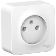 Розетка ОУ 1-м Бланка б/з 16А белый
