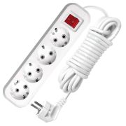 Удлинитель Универсал S-304 4гн 5м с/з 13А (ПВС 3Х1) с выкл.