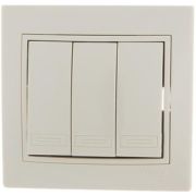 Выключатель СУ 3-кл Мира крем 701-0303-109