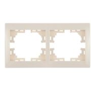 Рамка 2-м Мира горизонтальная крем