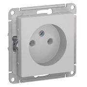 Розетка СУ 1-м Атлас (мех.) б/з 16А алюминий (341)