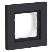 Рамка 1-м Атлас карбон (1001) aqua IP 44