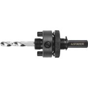 Державка д/биметал.коронок STAYER 32-152мм шест.хв.