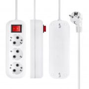 Удлинитель 1-2.SALE 3гн 3м с/з 16А (ПВС 3*1) с выкл