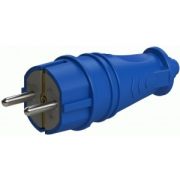 Вилка NE-AD прямая каучук 16А IP44 (4601) синяя