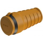 Штепсель NE-AD с/з 16А каучук IP44 (4302) оранжевый