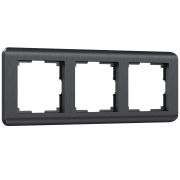 Рамка 3-м Веркель графит W0032104