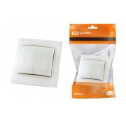 Выключатель СУ 2-кл ТДМ Таймыр белый