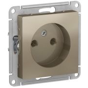 Розетка СУ 1-м Атлас (мех.) б/з 16А шампань (541)