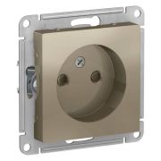 Розетка СУ 1-м Атлас (мех.) б/з с/ш 16А шампань (549)