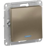 Выключатель СУ 1-кл Атлас (мех.) с инд. шампань (513)