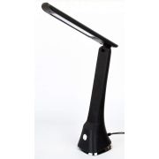 Светильник настольный Ultraflash UF-733 8W 6K сенсор,«под кожу» черный