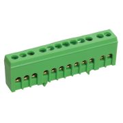 Шина PE «земля» на DIN-рейку ШНИ-6х9-16-К-З