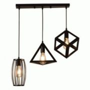 Люстра подвес LEEK KROMA E27х3 630х248х1000 черный