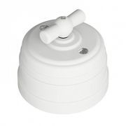 Ретро «Усадьба» Выкл пласт 2 положения БЕЛЫЙ