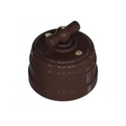 Ретро «Усадьба» Выкл пласт 4 положения КОРИЧНЕВЫЙ