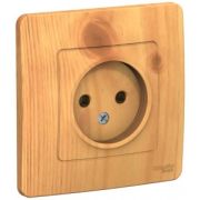 Розетка СУ 1-м Бланка б/з 16А ясень