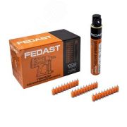 Гвозди 3.0x19 мм для монт.пистолета с ков.наконечн + газовый баллон (уп.1000шт) Fedast