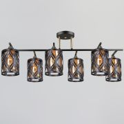 Светильник-люстра Reluce Е27 60W*6 черный 05942-0.3-06 BK+COP