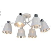 Светильник-люстра ILLUMICO Е14 40W*6 белый/хром IL6116-6COU-79 WH CR Abelie