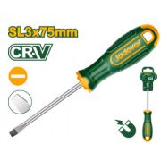 Отвертка шлицевая SL3 75мм Cr-V JADEVER JDSD1233