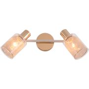 Светильник Reluce Е14*2 металл/стекло белый/золото 06125-3.8-02 WH+FGD