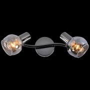 Светильник Reluce Е14 60W*2 хром/стекло 05958-0.8-02 PEARL BK